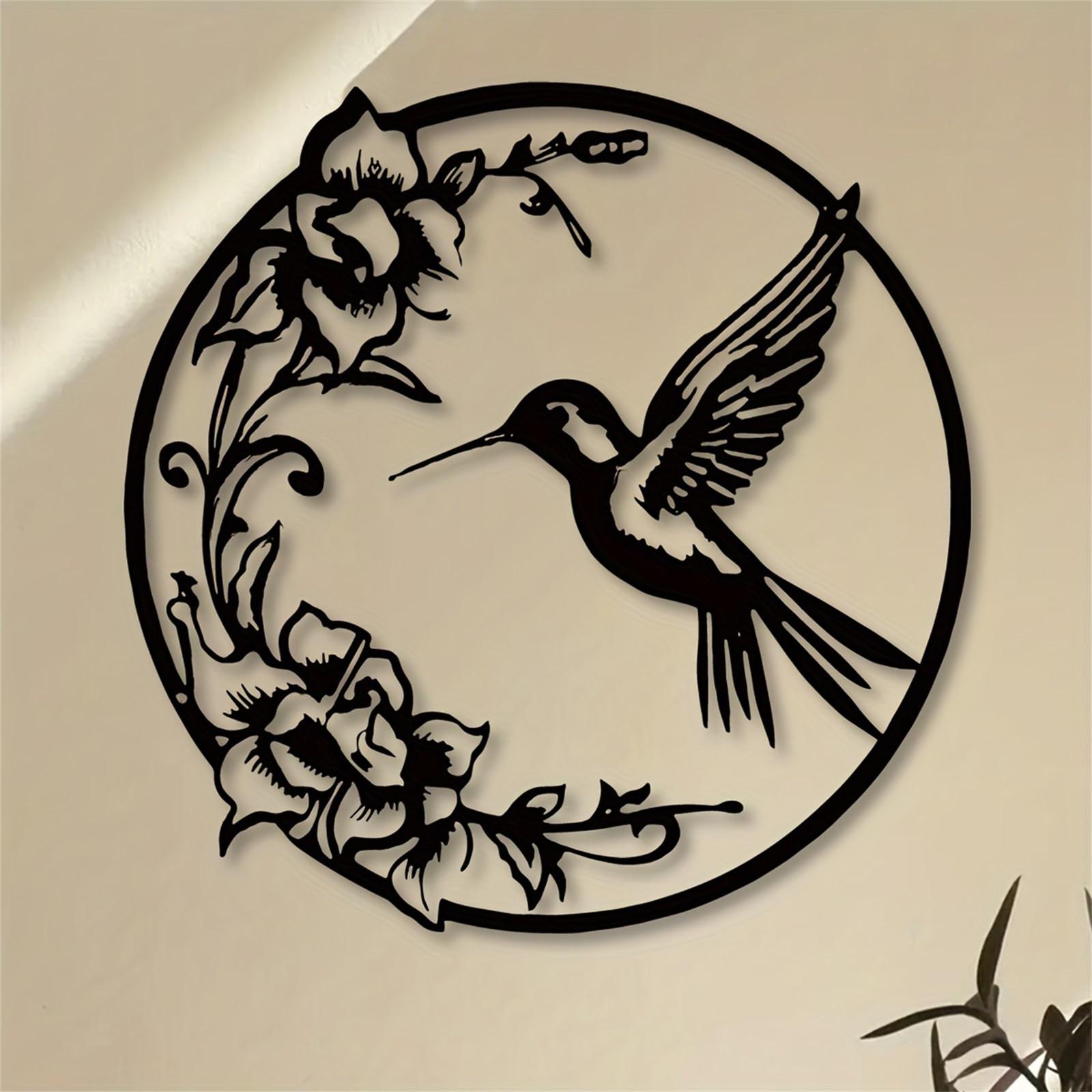 1pc Black Flower Bird Round Metal Wall Decor For Bedroom Living Room Garden Entrance Ornament Accessories 30*30cm One Size чёрный
1pc Black Flower Bird Round Metal Wall Decor For Bedroom Living Room Garden Entrance Ornament Accessories 30*30cm One Size чёрный