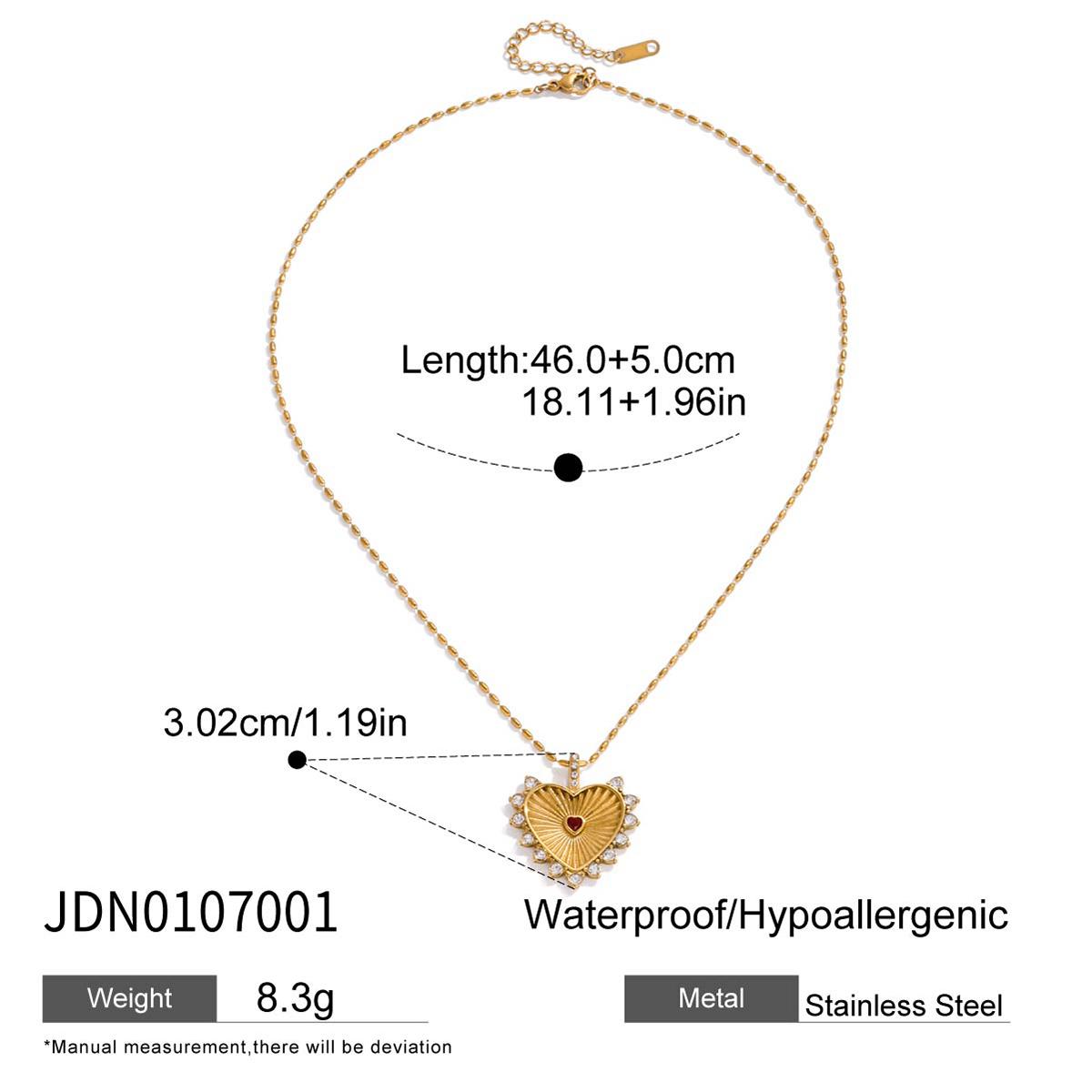 Youthway Fashionable Stainless Steel Gold Color-Plated Women S Necklace With White Zirconia Threaded Heart Pendant
Youthway Fashionable Stainless Steel Gold Color-Plated Women S Necklace With White Zirconia Threaded Heart Pendant