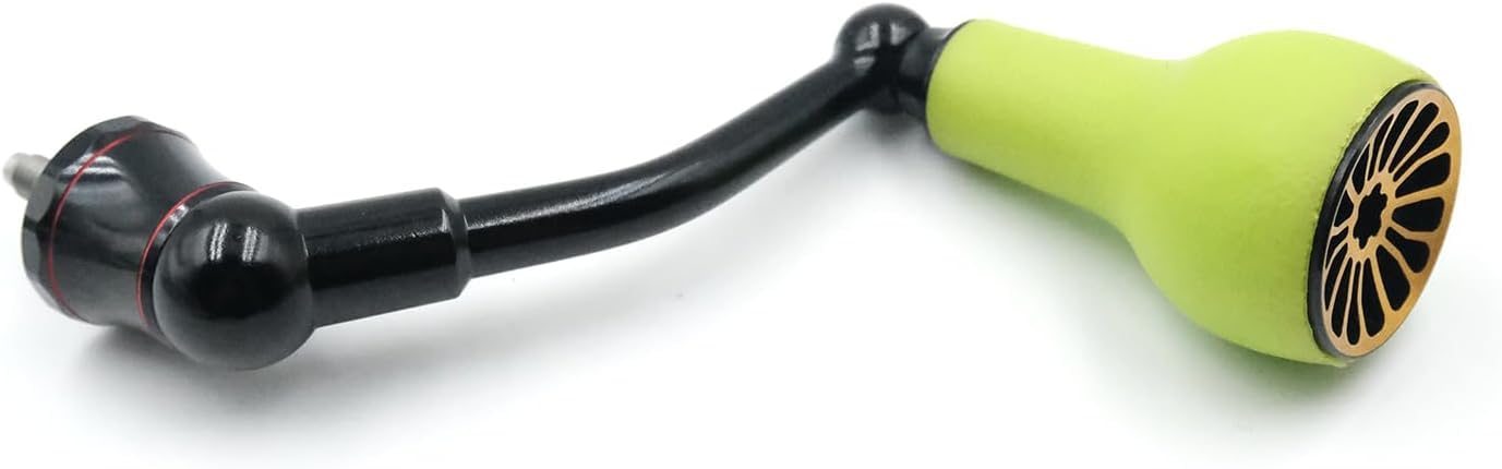 63mm Spinning Handle with TPE Green Knob (27mm) Compatible with Shimano Stradic FL FM, Stella, Vanford, Vanquish, and Naski
63mm Spinning Handle with TPE Green Knob (27mm) Compatible with Shimano Stradic FL FM, Stella, Vanford, Vanquish, and Naski