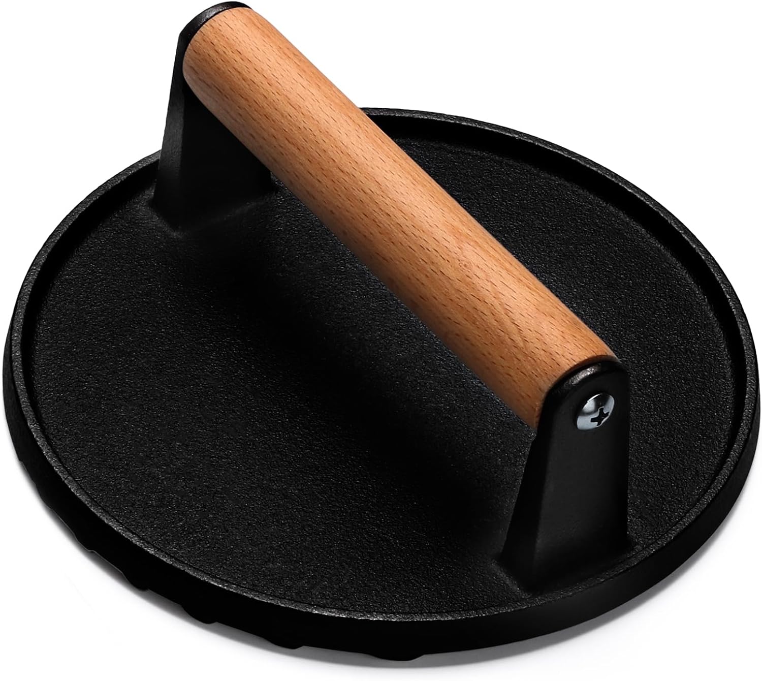 Burger Press, 7 Round Heavy-Duty Cast Iron Smash Bacon Press Meat Steak with Wood Handle for Griddle, Sandwich, Nonstick United States
Burger Press, 7 Round Heavy-Duty Cast Iron Smash Bacon Press Meat Steak with Wood Handle for Griddle, Sandwich, Nonstick United States