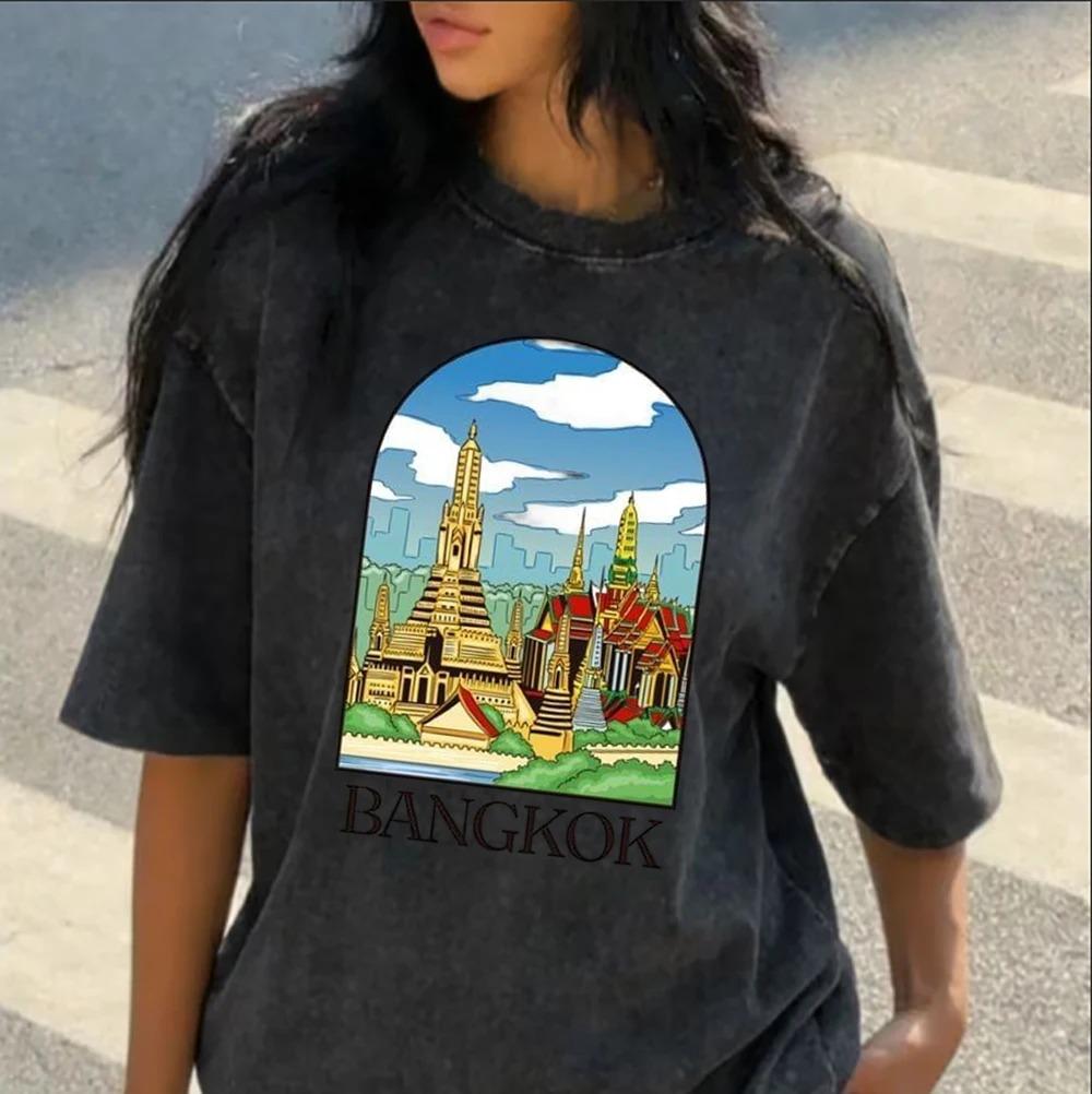 Vintage Washed Black Cityscape Graphic Print T-Shirt Men Women Casablanca Bangkok Loose Casual O-Neck Streetwear Hip Hop Fashion Summer New Tee XXXL білий
Vintage Washed Black Cityscape Graphic Print T-Shirt Men Women Casablanca Bangkok Loose Casual O-Neck Streetwear Hip Hop Fashion Summer New Tee XXXL білий