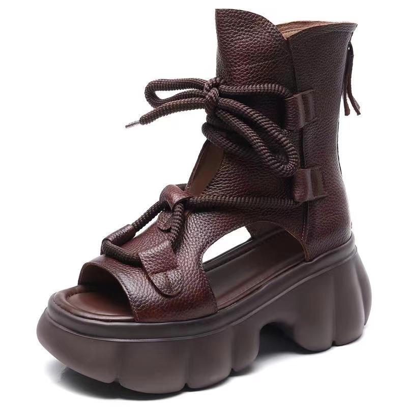 Мода 2024 года, новые высококачественные женские сандалии ручной работы, босоножки на танкетке в стиле ретро, женские летние римские сапоги на платформе с застежкой-молнией сзади 39
Мода 2024 года, новые высококачественные женские сандалии ручной работы, босоножки на танкетке в стиле ретро, женские летние римские сапоги на платформе с застежкой-молнией сзади 39