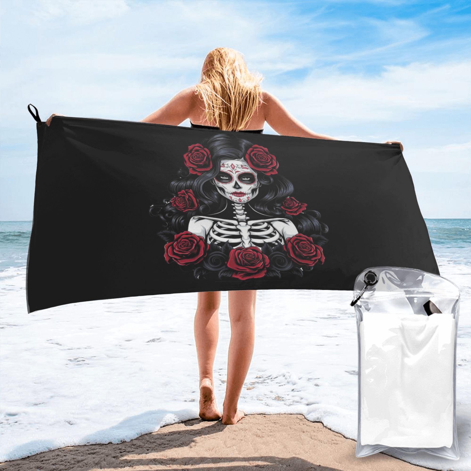 Mexican Catrina Girl Day Of The Dead Beach Towel Soft Microfiber Quick Dry Absorbent Quick Towels For Yoga W40*H60(CM)
Mexican Catrina Girl Day Of The Dead Beach Towel Soft Microfiber Quick Dry Absorbent Quick Towels For Yoga W40*H60(CM)