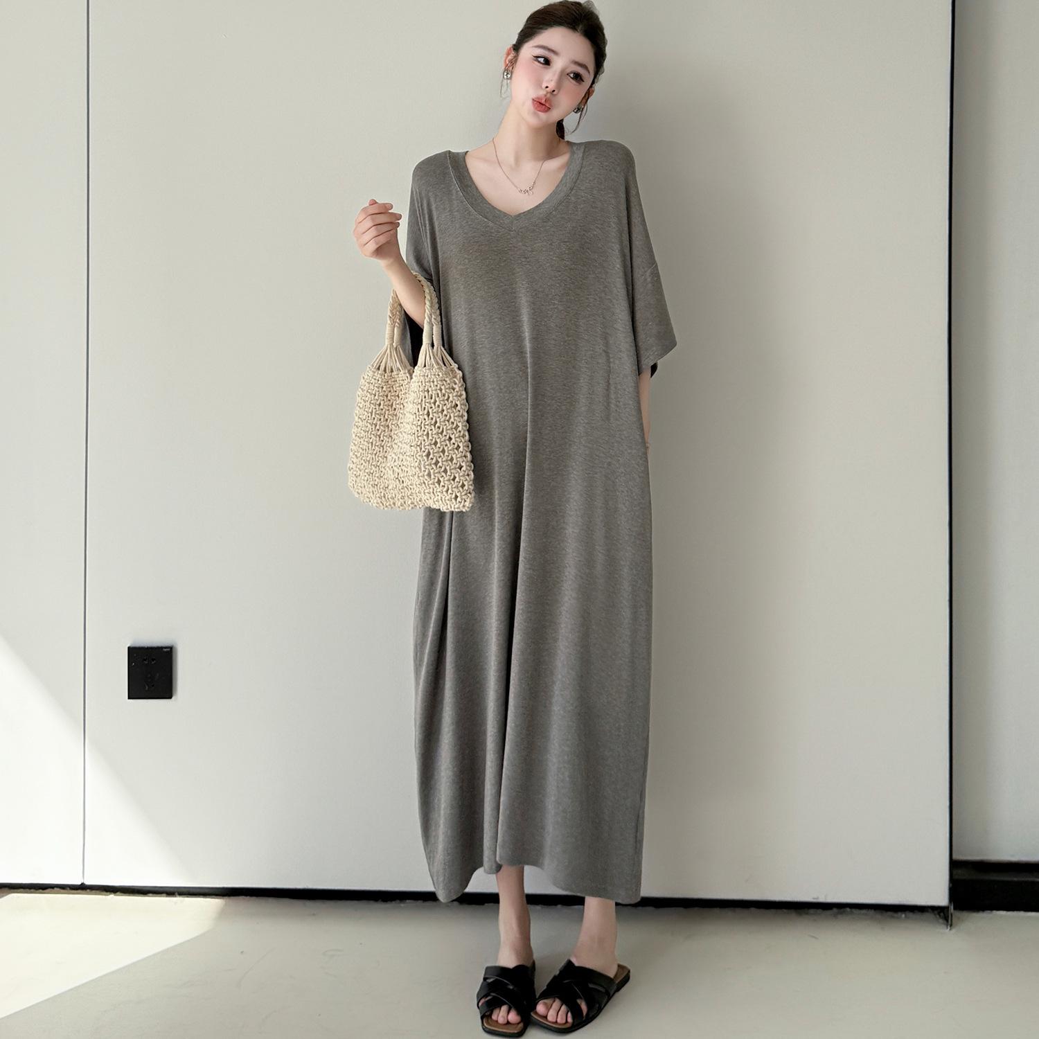 E-61015 V-neck Summer Knit Maxi Dress: Slimming & Versatile L серый
E-61015 V-neck Summer Knit Maxi Dress: Slimming & Versatile L серый