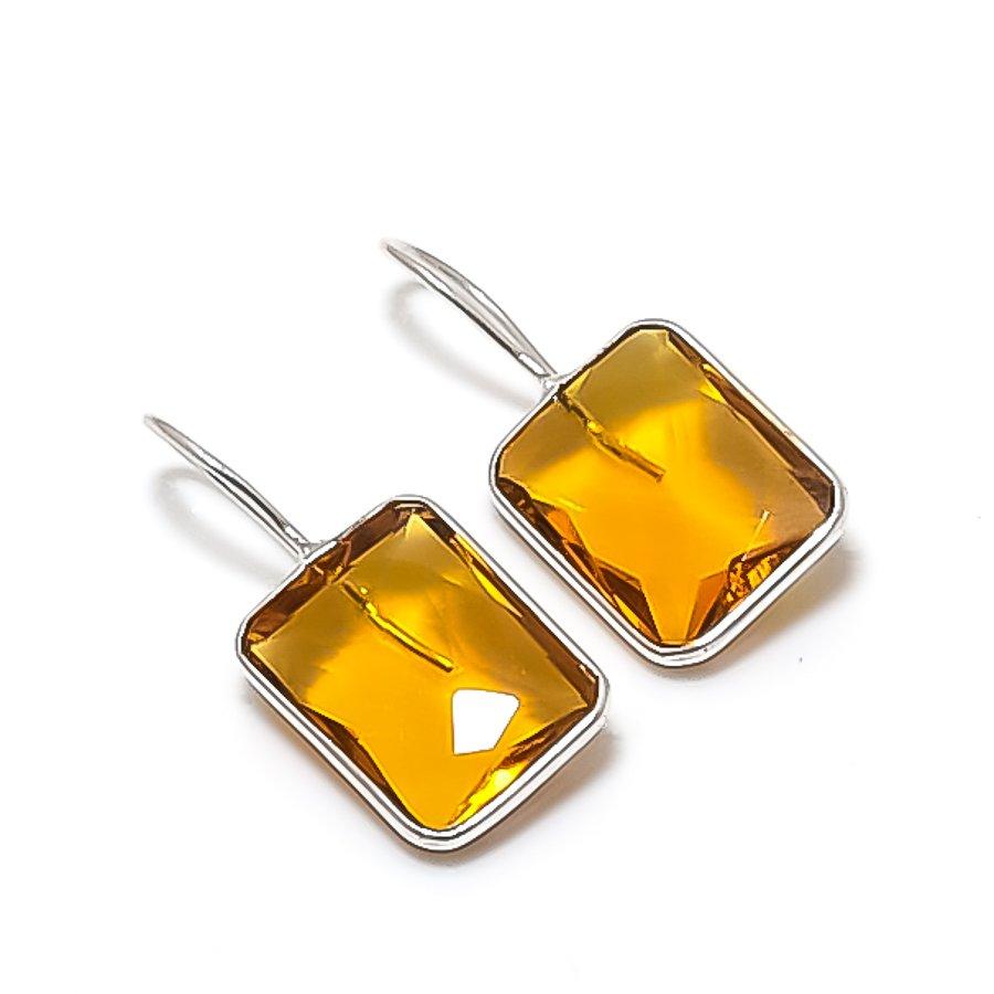 Citrine Gemstone Handmade 925 Sterling Silver Jewelry Earring 1.18 KJ-894
Citrine Gemstone Handmade 925 Sterling Silver Jewelry Earring 1.18 KJ-894