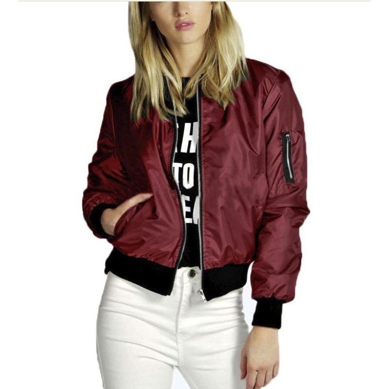 Spring Autumn Women Jackets Fashion Basic Bomber Jacket Streetwear Long Sleeve Coat Solid Color Casual Outerwear XS красный
Spring Autumn Women Jackets Fashion Basic Bomber Jacket Streetwear Long Sleeve Coat Solid Color Casual Outerwear XS красный