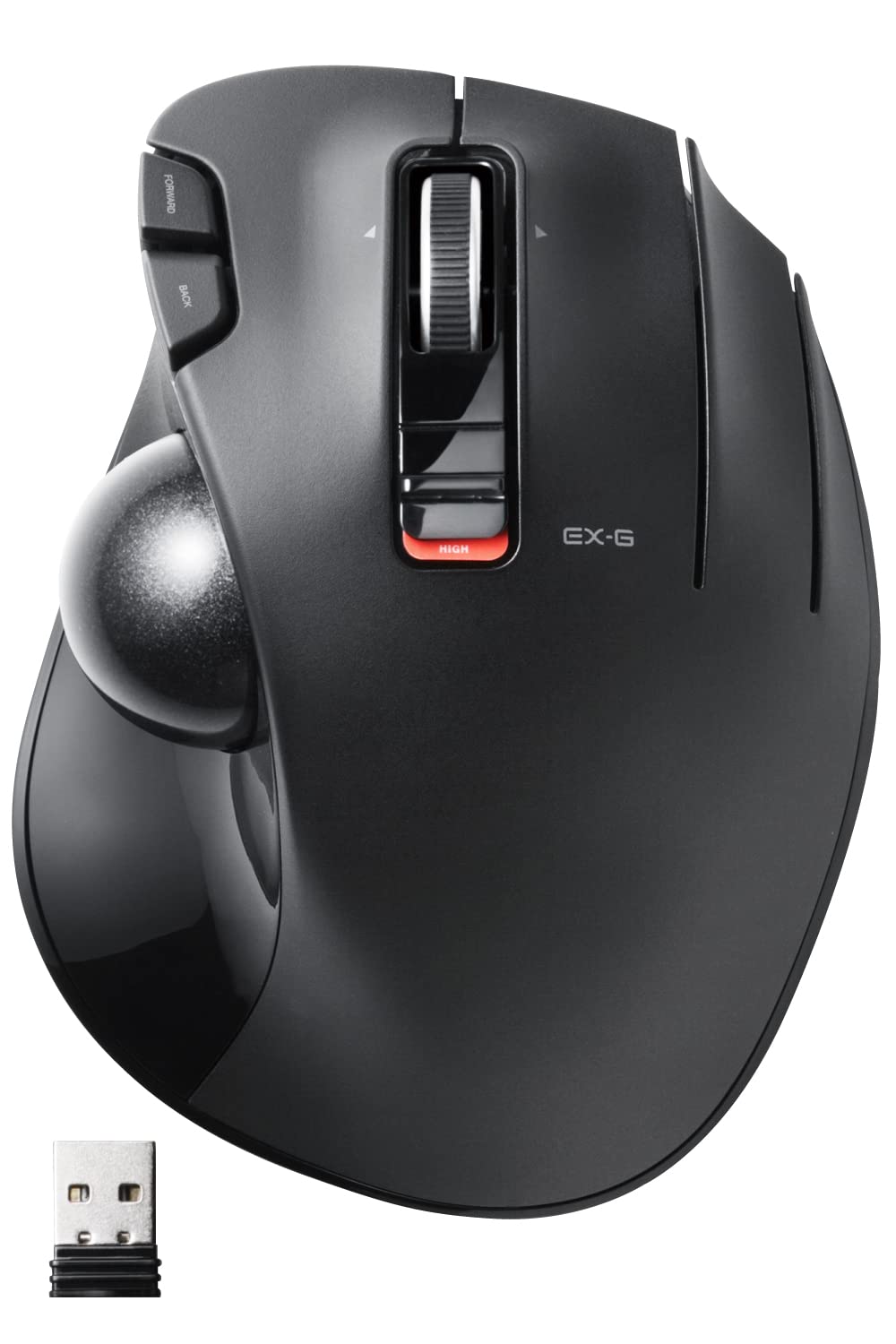ELECOM EX-G Trackball Mouse, 2.4GHz USB Wireless, Ergonomic Design, Thumb Control, Smooth Roller Ball, Optical Tracking, 6 Programmable Buttons, Tilt
ELECOM EX-G Trackball Mouse, 2.4GHz USB Wireless, Ergonomic Design, Thumb Control, Smooth Roller Ball, Optical Tracking, 6 Programmable Buttons, Tilt