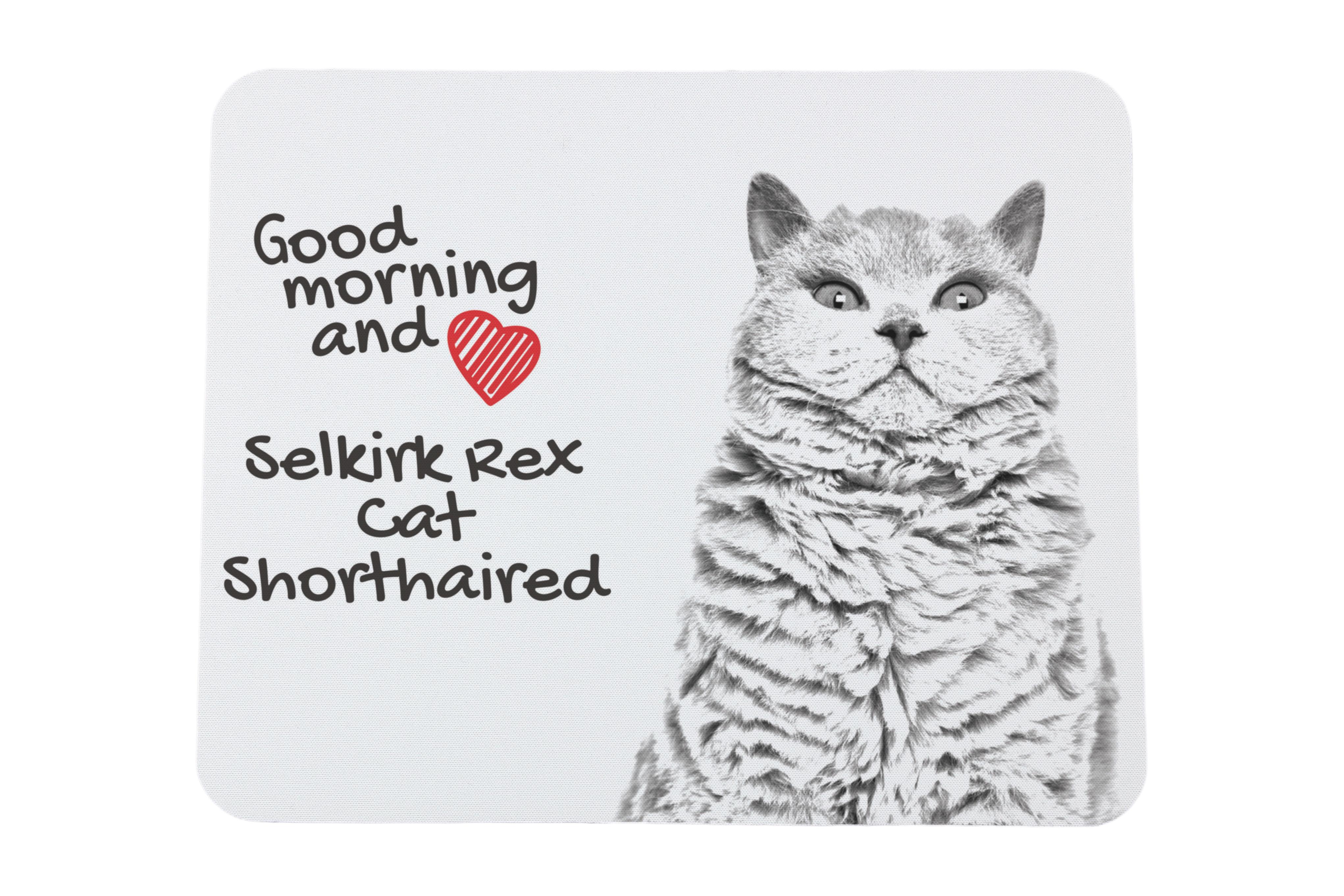 Selkirk Rex Shorthaired - mouse pad with print, personalized cat pad, unique gadget for an office worker from the Art-Dog brand білий
Selkirk Rex Shorthaired - mouse pad with print, personalized cat pad, unique gadget for an office worker from the Art-Dog brand білий