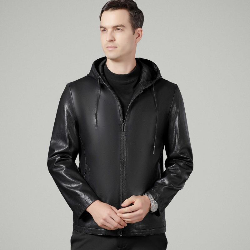 Мужская куртка из натуральной овчины среднего возраста, осень-зима, новая повседневная универсальная куртка с капюшоном и бархатной кожей 195
Мужская куртка из натуральной овчины среднего возраста, осень-зима, новая повседневная универсальная куртка с капюшоном и бархатной кожей 195