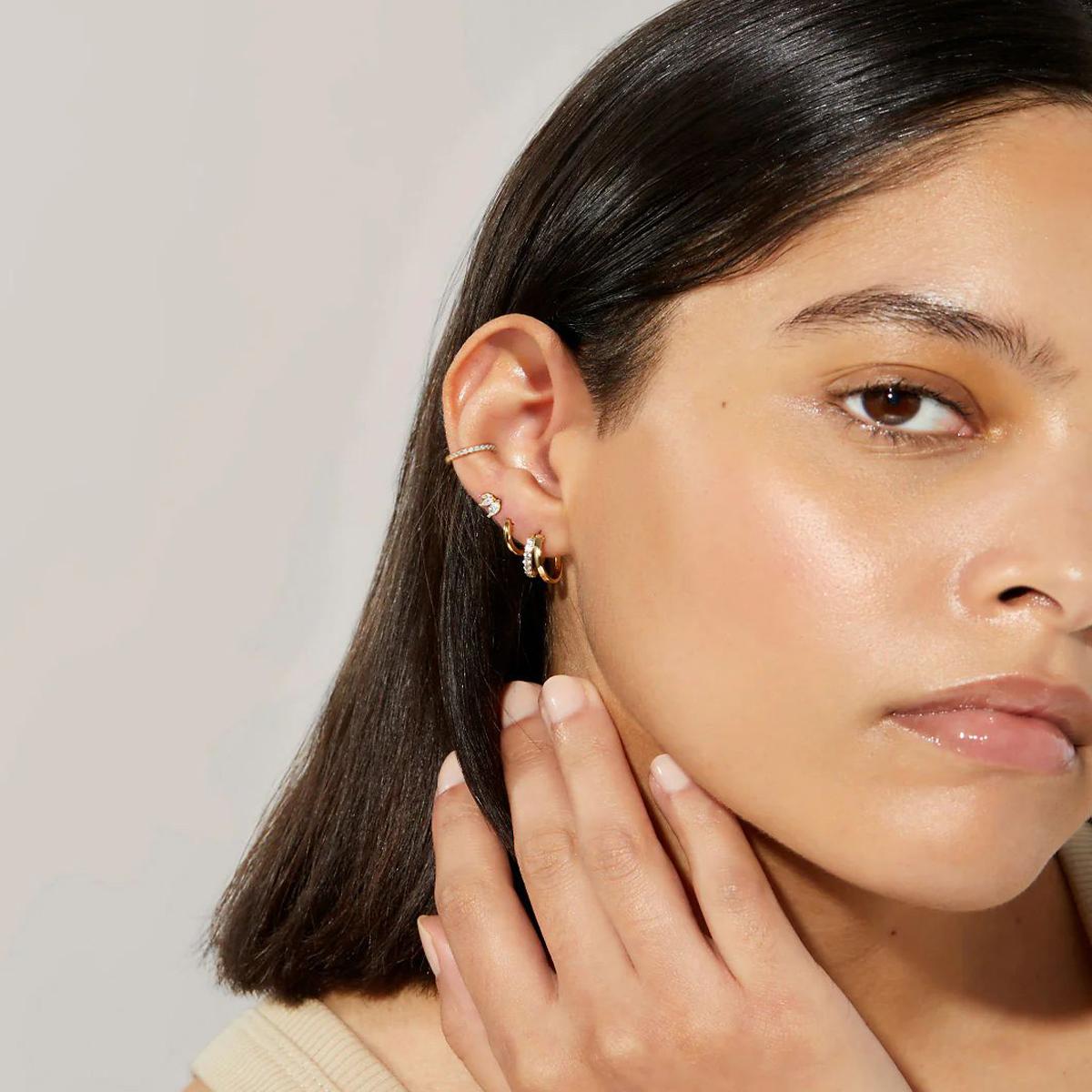 10PCS Gold Color Zircon Huggies Hoop Earrings Set for Women Simple Metal Stackable Stud Earrings Cartilage Piercing Jewelry 2026
10PCS Gold Color Zircon Huggies Hoop Earrings Set for Women Simple Metal Stackable Stud Earrings Cartilage Piercing Jewelry 2026