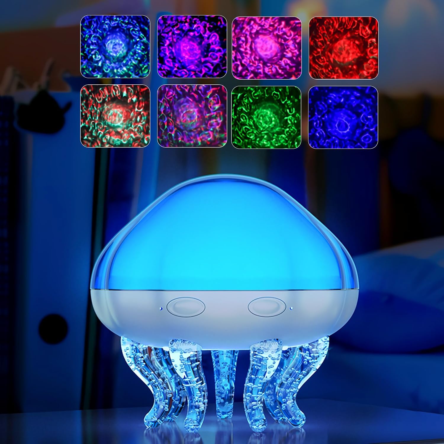 Jellyfish Projector Light Galaxy Projector Lamp with Remote Control Timer USB Multicolor Nebula Projector Night Light Decor Gift білий
Jellyfish Projector Light Galaxy Projector Lamp with Remote Control Timer USB Multicolor Nebula Projector Night Light Decor Gift білий