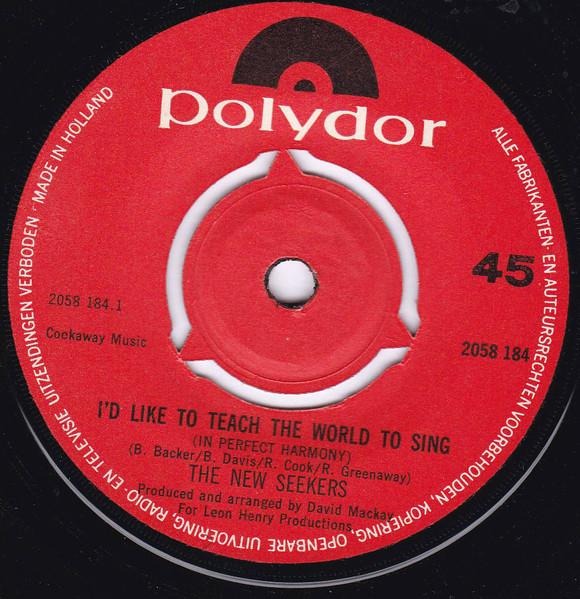 7inch Record NEW SEEKERS Id Like To Teach The World To Sing 2058184 POLYDOR 1972 Japan Pop Used
7inch Record NEW SEEKERS Id Like To Teach The World To Sing 2058184 POLYDOR 1972 Japan Pop Used