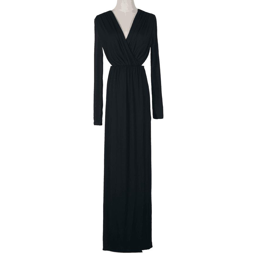 Popular, deep V-neck waist hollow long-sleeved split dress sexy dress dress 10 чорний
Popular, deep V-neck waist hollow long-sleeved split dress sexy dress dress 10 чорний