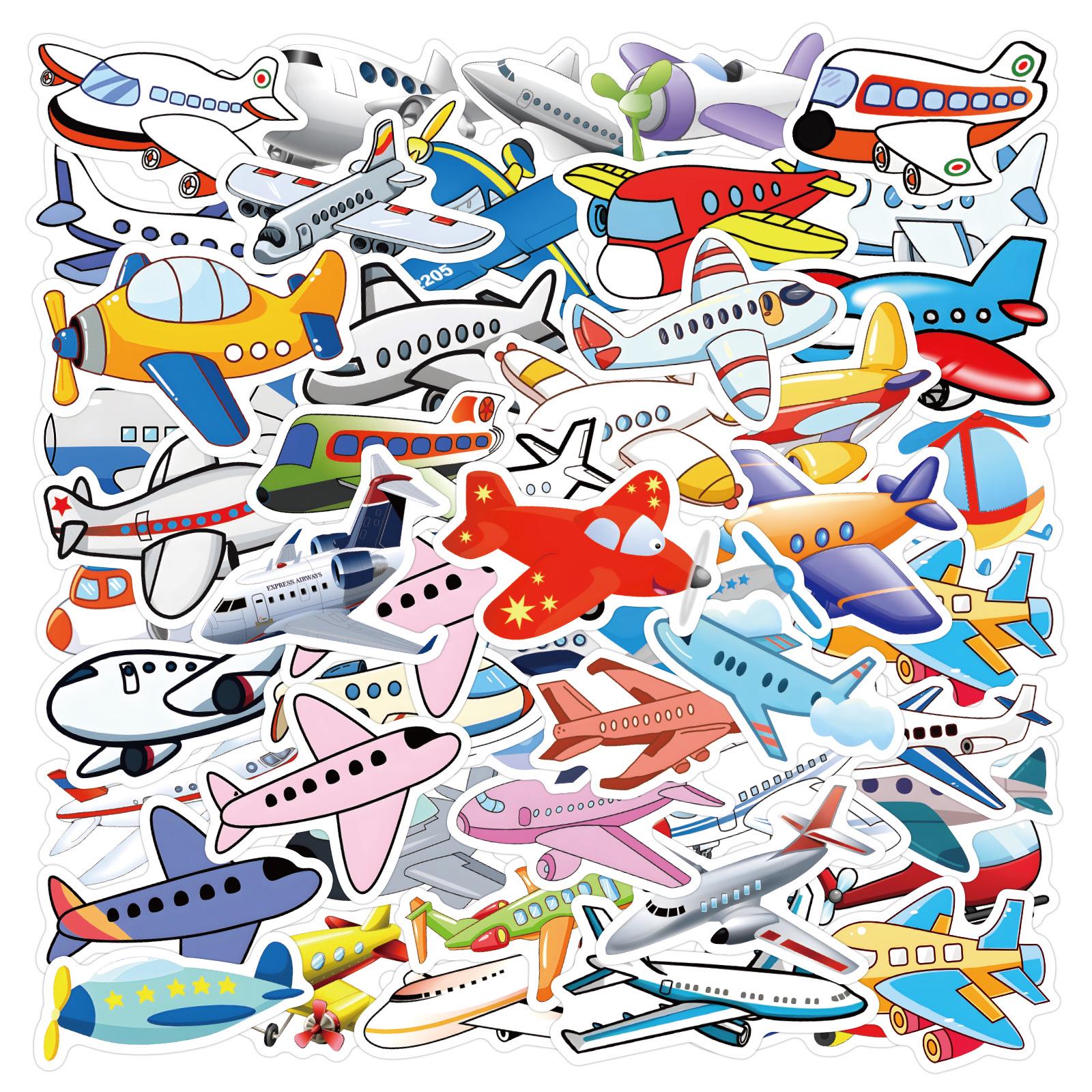 60 Cartoon Airplane Stickers for Kids - Waterproof Decorations for Suitcases, Guitars, Computers, Skateboards, and Cups
60 Cartoon Airplane Stickers for Kids - Waterproof Decorations for Suitcases, Guitars, Computers, Skateboards, and Cups