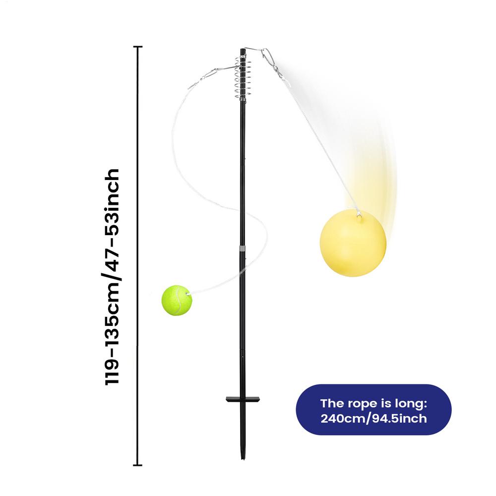 Tetherball Tennis Set Family Bonding Interactive Sport Tennis Training Tetherball Set For Lawn Park Patio School Beach Vacation
Tetherball Tennis Set Family Bonding Interactive Sport Tennis Training Tetherball Set For Lawn Park Patio School Beach Vacation
