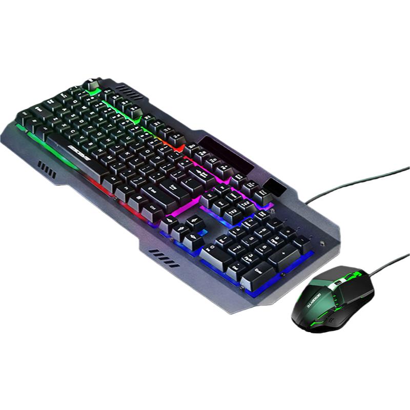 Mechanical Feel Wired Keyboard And Mouse Set, Wired Keyboard And Mouse Combo, Gaming Office Home Computer Keyboard, Black чорний
Mechanical Feel Wired Keyboard And Mouse Set, Wired Keyboard And Mouse Combo, Gaming Office Home Computer Keyboard, Black чорний