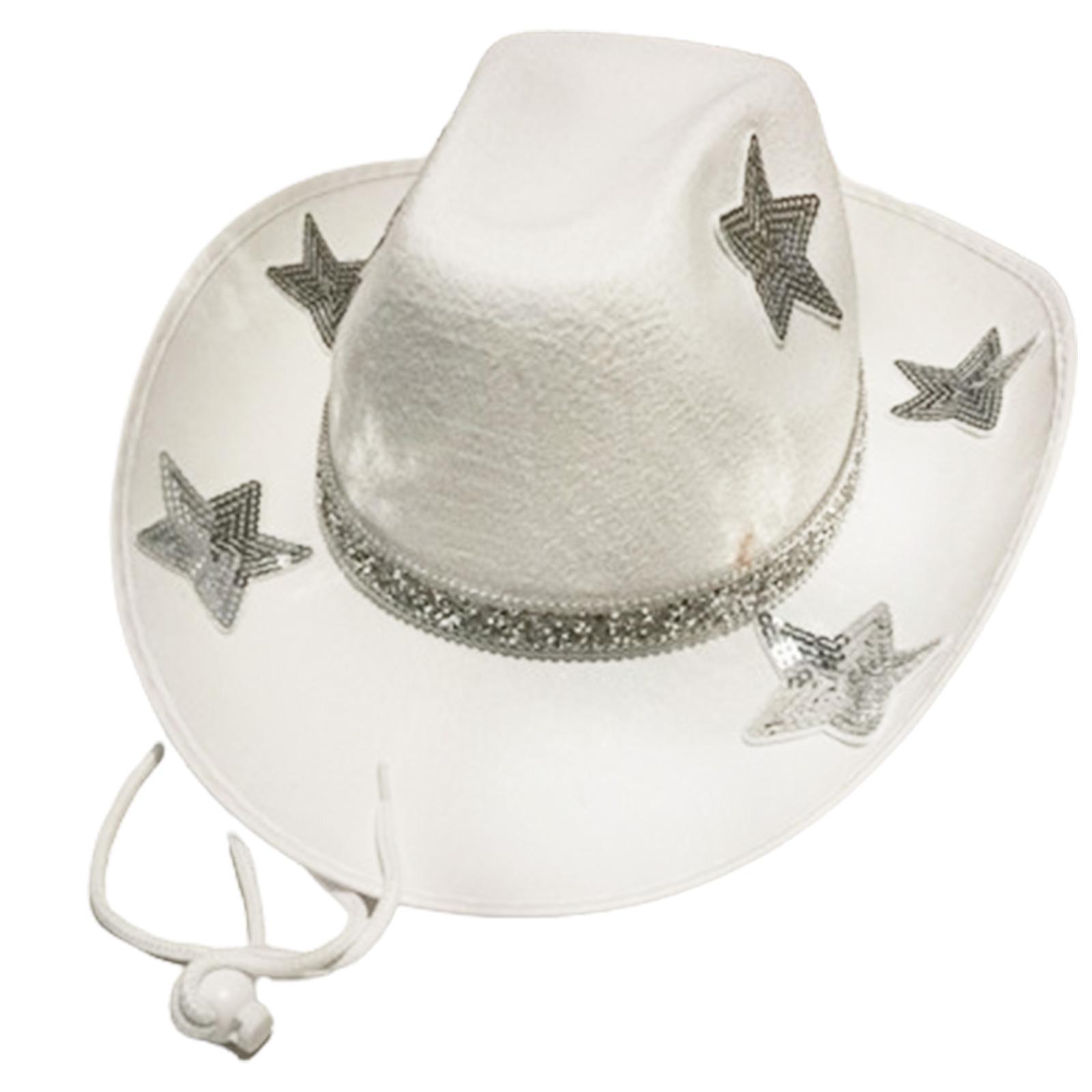 Взрослая ковбойская шляпа с узором из звезд с пайетками для улицы, элегантная женская шляпа-трилби из фетра, банкетная шляпа для фотосъемки для взрослых белый
Взрослая ковбойская шляпа с узором из звезд с пайетками для улицы, элегантная женская шляпа-трилби из фетра, банкетная шляпа для фотосъемки для взрослых белый