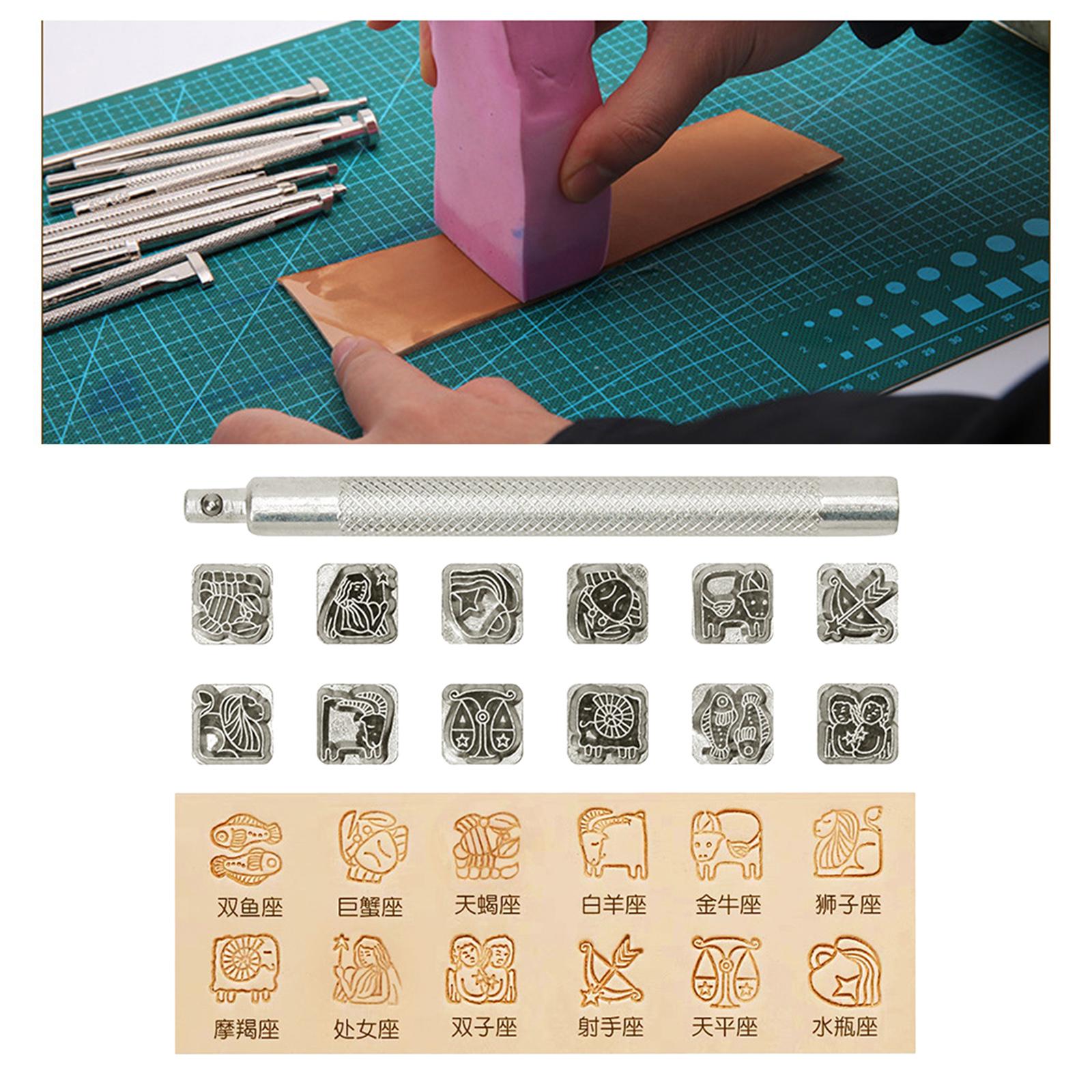 12Pcs Leather Stamping Weaving Patterns Leathercraft Working Shape Saddle Making
12Pcs Leather Stamping Weaving Patterns Leathercraft Working Shape Saddle Making
