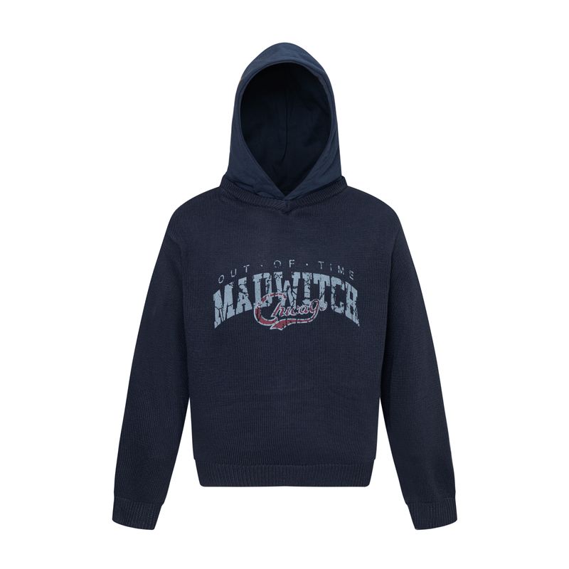 Madwitch Distressed Hooded Knitwear Casual Sweater Navy blue XL
Madwitch Distressed Hooded Knitwear Casual Sweater Navy blue XL