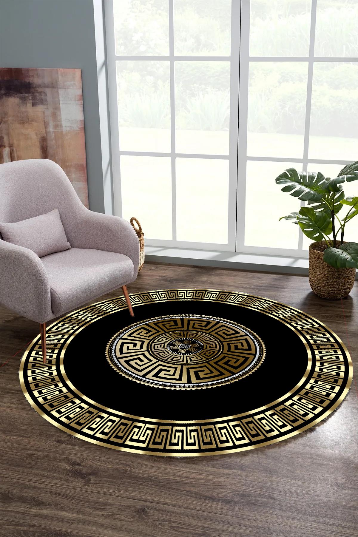 YTRHOME Home Modern Y-T1259 Нескользящее точечное основание с цифровой печатью, круглый ковер для гостиной, кухни, прихожей и напольный коврик 60 x 60 чёрный/серый
YTRHOME Home Modern Y-T1259 Нескользящее точечное основание с цифровой печатью, круглый ковер для гостиной, кухни, прихожей и напольный коврик 60 x 60 чёрный/серый