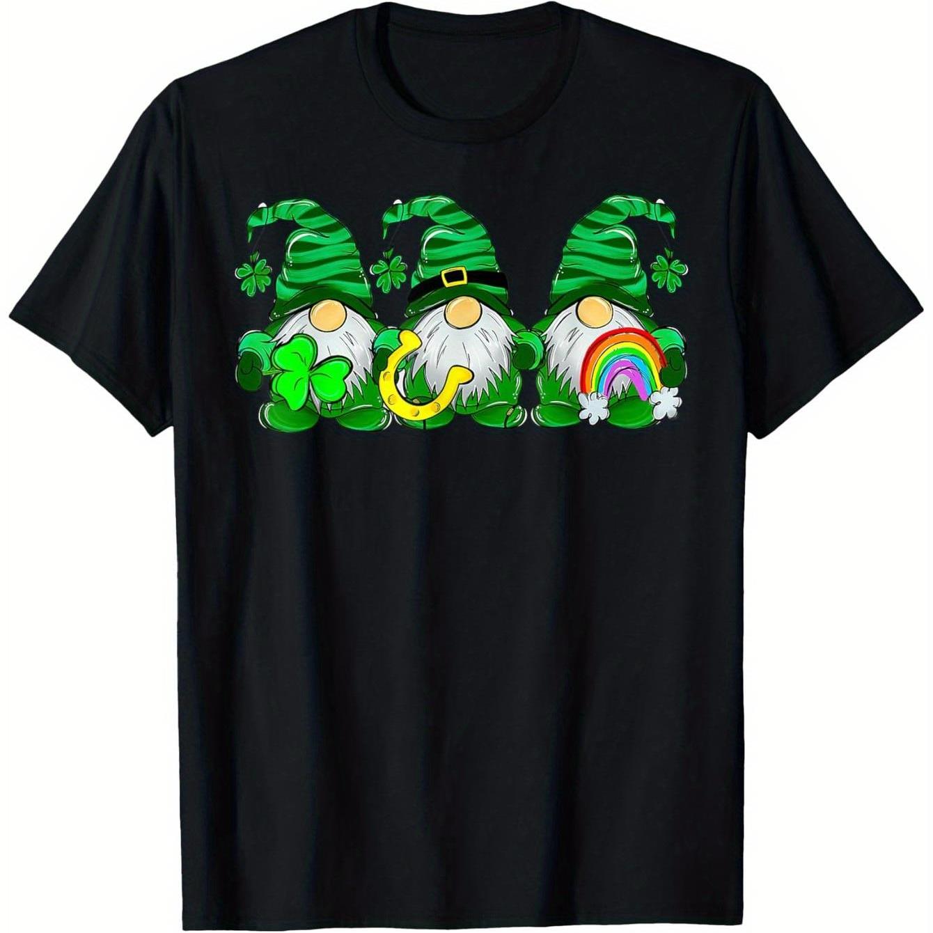 St Patrick s Day Gnomes Graphic Tee Men Breathable Casual Short Sleeve T-Shirt Irish Festival Wear 4XL
St Patrick s Day Gnomes Graphic Tee Men Breathable Casual Short Sleeve T-Shirt Irish Festival Wear 4XL