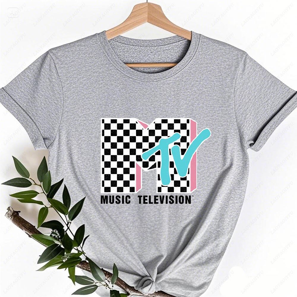 MTV Neon Distressed Checkered Logo Graphic Women Shirts Retro 80s 90s MTV Family Matching Tee Vintage MTV Birthday Girl Tops S
MTV Neon Distressed Checkered Logo Graphic Women Shirts Retro 80s 90s MTV Family Matching Tee Vintage MTV Birthday Girl Tops S