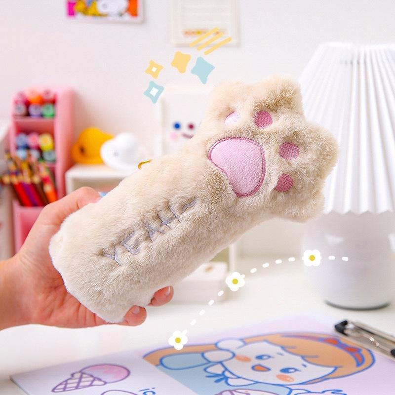 Cartoon Plush Cat Paw Pencil Case Large Capacity Storage Bag School Stationery Organizer Portable Multi Functional Pencil Pouch A2
Cartoon Plush Cat Paw Pencil Case Large Capacity Storage Bag School Stationery Organizer Portable Multi Functional Pencil Pouch A2