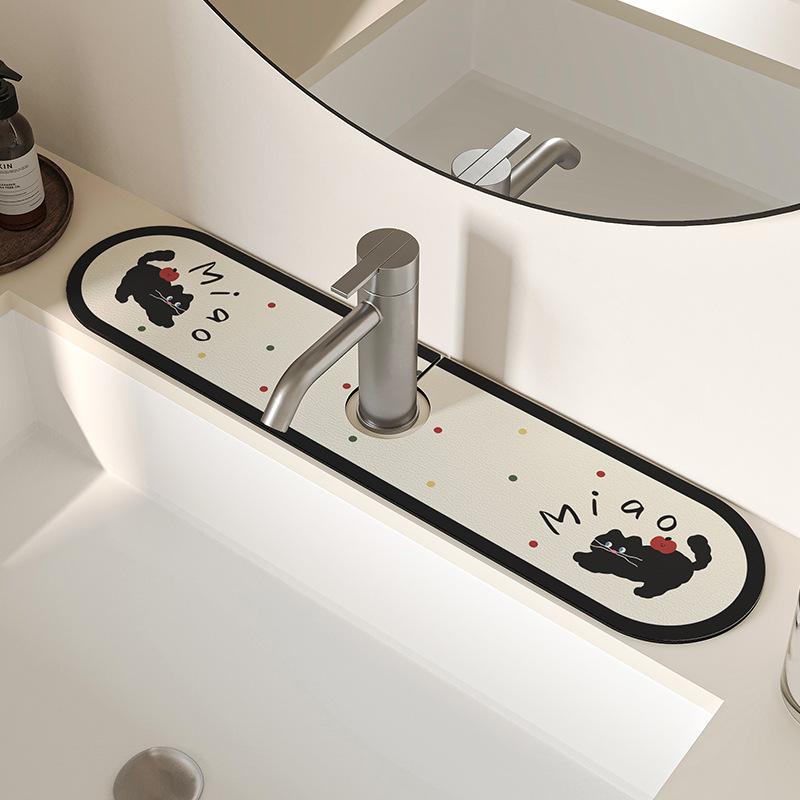 Cartoon Kitchen Faucet Mat Water Absorption Pad for Bathrooms Countertop Drain Washbasin Splash-Proof Water Mat
Cartoon Kitchen Faucet Mat Water Absorption Pad for Bathrooms Countertop Drain Washbasin Splash-Proof Water Mat