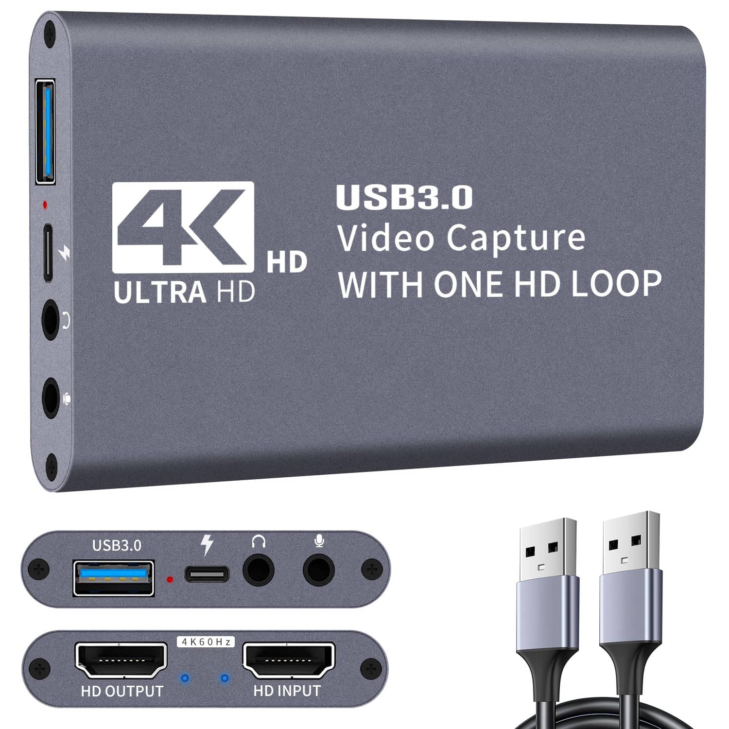 C.CURTING 4K60Hz HDMI Capture Board USB3.0 60FPS Game Capture Video Full HD Video Capture Built-in Suitable for live game distribution, meetings,
C.CURTING 4K60Hz HDMI Capture Board USB3.0 60FPS Game Capture Video Full HD Video Capture Built-in Suitable for live game distribution, meetings,