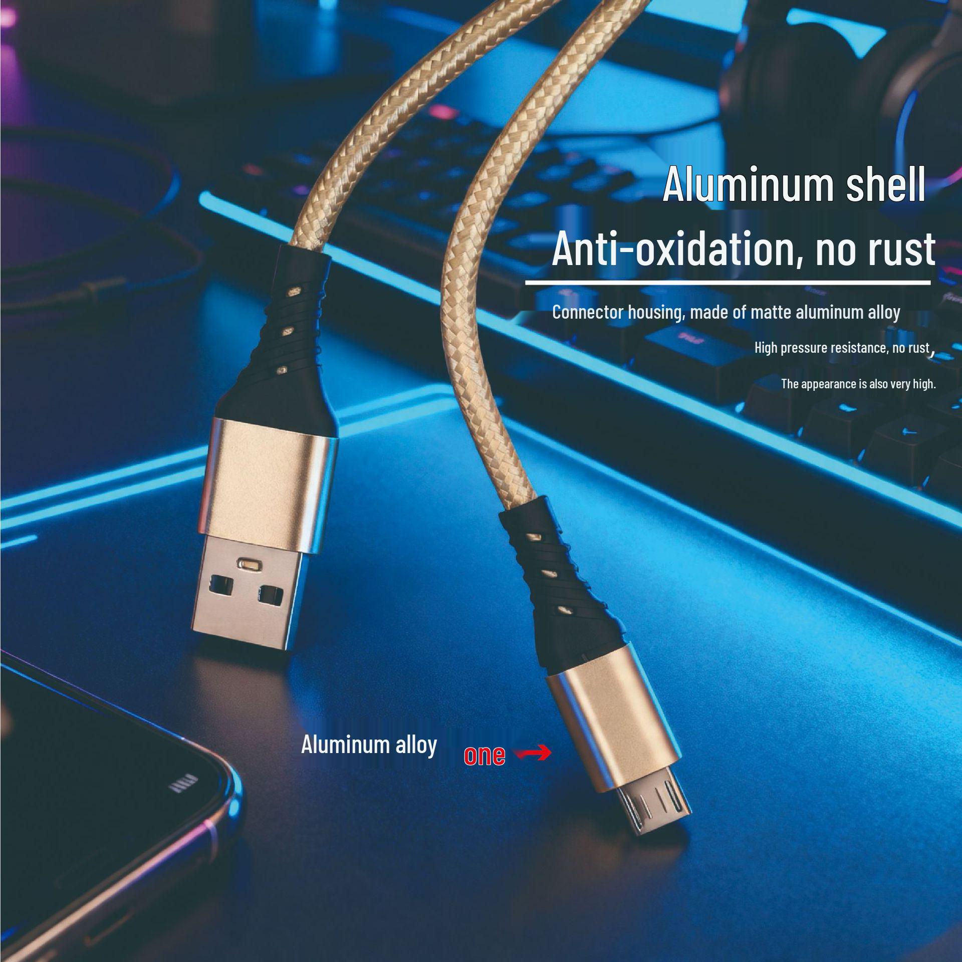 5A Fast Charging Braided Cable, Type-C Compatible with Huawei, Apple, Xiaomi
5A Fast Charging Braided Cable, Type-C Compatible with Huawei, Apple, Xiaomi
