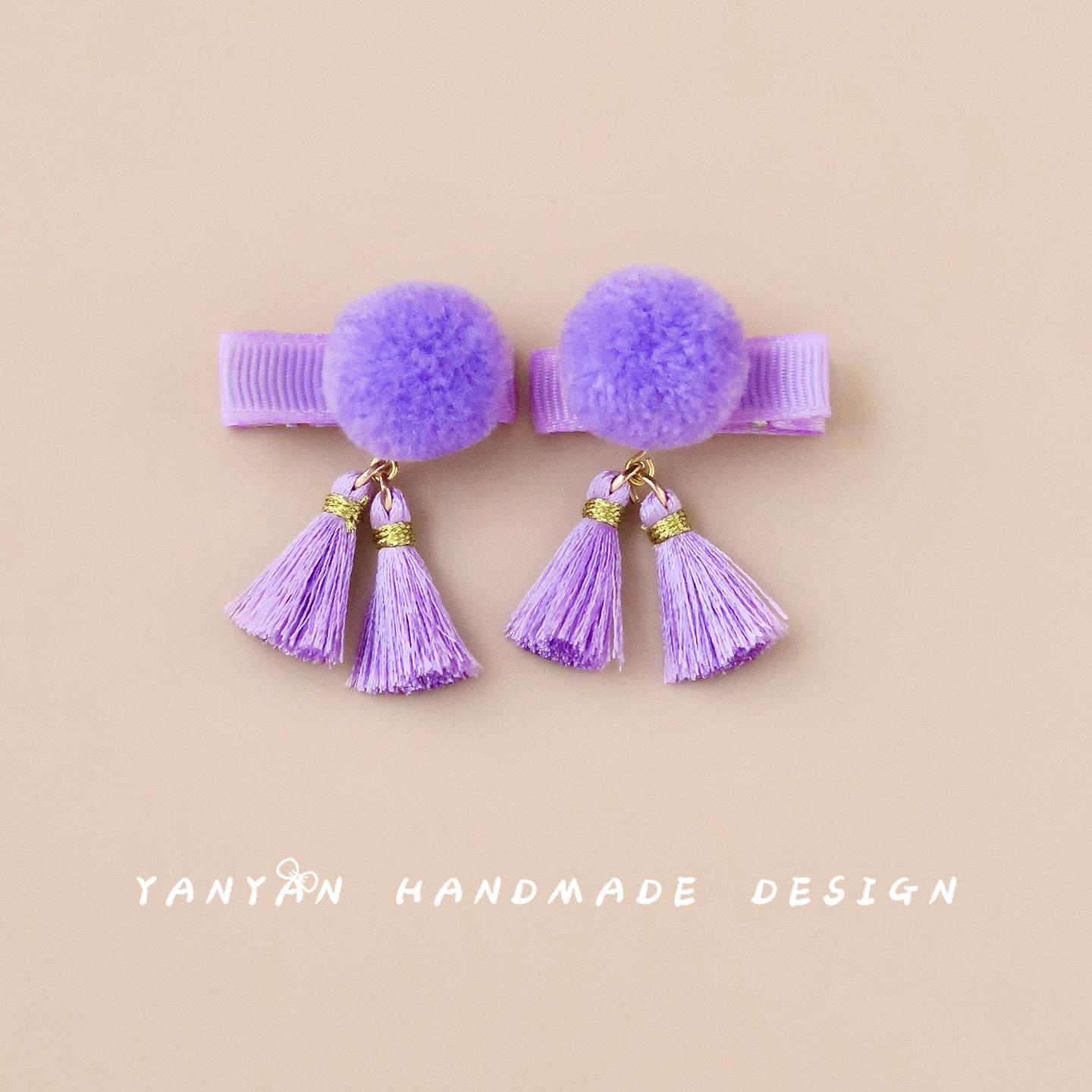Ancient Style Tassel Hair Clip for Infants & Toddlers - Full Fabric Cover, Gentle on Hair, Girls Small Ball Accessory One Set
Ancient Style Tassel Hair Clip for Infants & Toddlers - Full Fabric Cover, Gentle on Hair, Girls Small Ball Accessory One Set