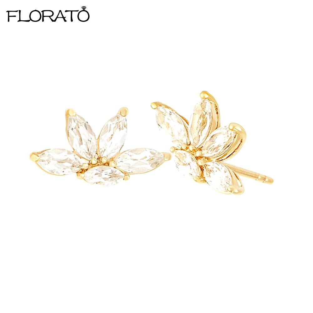 925 Sterling Silver Needle Shiny Colorful Leaf Zircon Stud Earrings for Women Fashion Piercing Earrings Fine Jewelry Gifts
925 Sterling Silver Needle Shiny Colorful Leaf Zircon Stud Earrings for Women Fashion Piercing Earrings Fine Jewelry Gifts