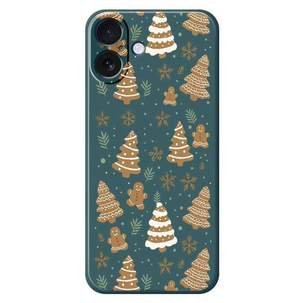 For iPhone 17 Case Brown Christmas Tree Gingerbread Pattern Printing Straight Edge TPU Phone Back Cover Green
For iPhone 17 Case Brown Christmas Tree Gingerbread Pattern Printing Straight Edge TPU Phone Back Cover Green