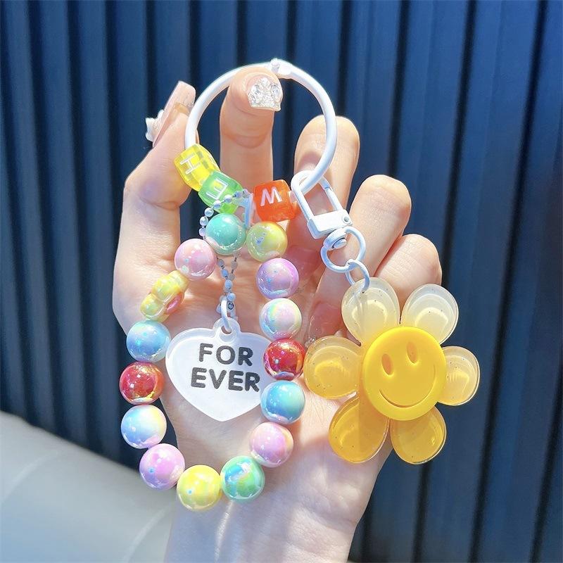 Korean Style Sweet Flower Keyrings Colorful Beaded Chains Keychains Acrylic Flowers Keys Accessories For Cellphone Pendnat
Korean Style Sweet Flower Keyrings Colorful Beaded Chains Keychains Acrylic Flowers Keys Accessories For Cellphone Pendnat
