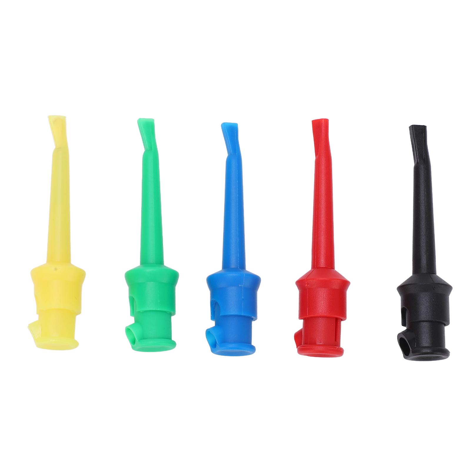 Test Hook Clip 5 Colors Welded ABS Nickel Plated Brass Multimeter Test Probes for Routine Circuit
Test Hook Clip 5 Colors Welded ABS Nickel Plated Brass Multimeter Test Probes for Routine Circuit