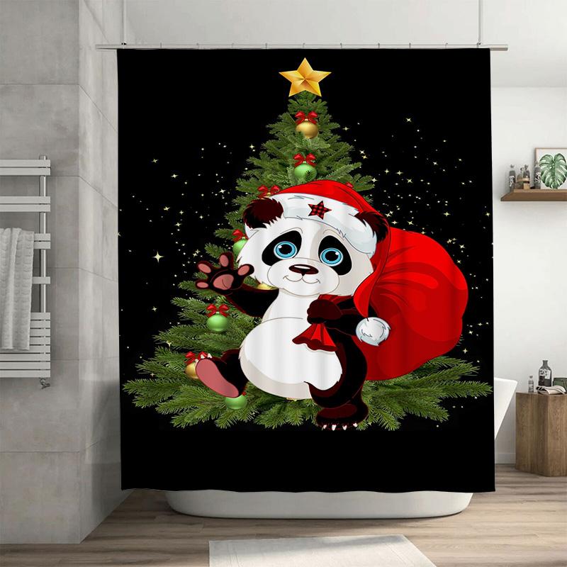 Tuniu Adorable Christmas Panda Bear Bath Curtain Festive Holiday Forest Animal Decor Shower Liner Cute Funny Wildlife Bathroom S W60H190(CM)-1 Pcs
Tuniu Adorable Christmas Panda Bear Bath Curtain Festive Holiday Forest Animal Decor Shower Liner Cute Funny Wildlife Bathroom S W60H190(CM)-1 Pcs