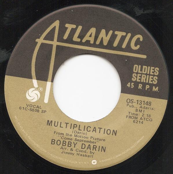 7inch Record BOBBY DARIN - Multiplication / Artificial Flowers OS13148 Atlantic US Rock Used
7inch Record BOBBY DARIN - Multiplication / Artificial Flowers OS13148 Atlantic US Rock Used