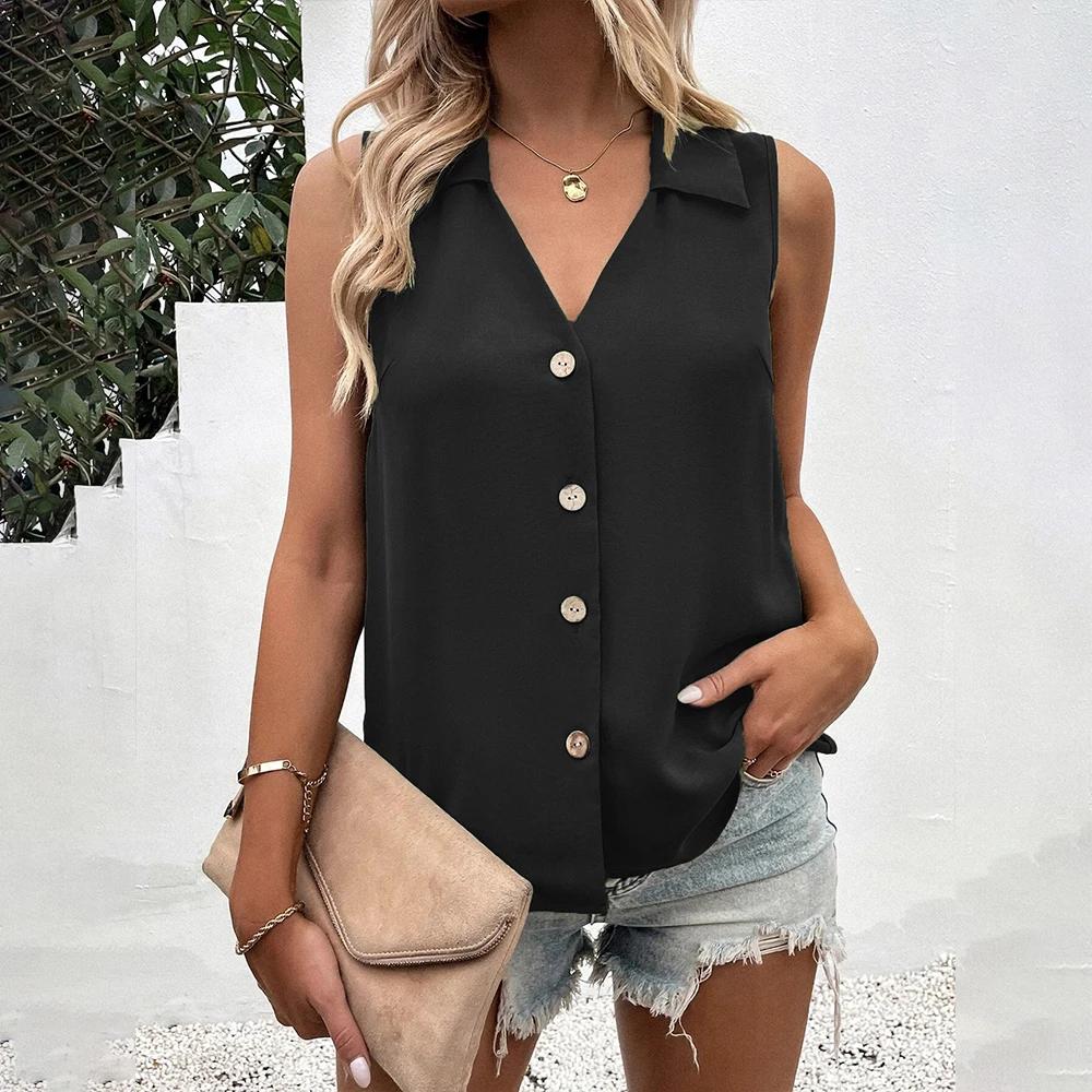 New Chiffon Vest Lady Shirt 2026 Summer Blouse Tops for Women Clothing Korean Tank Pullover Female Casual Slim T-shirt Tee S чёрный
New Chiffon Vest Lady Shirt 2026 Summer Blouse Tops for Women Clothing Korean Tank Pullover Female Casual Slim T-shirt Tee S чёрный