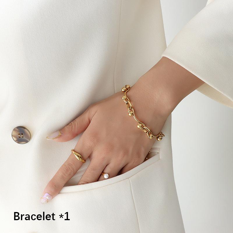 Модный специальный петлевой браслет-ожерелье для женщин из нержавеющей стали с 18-каратным золотым покрытием, женские ожерелья и браслеты, роскошный цирконовый набор
Модный специальный петлевой браслет-ожерелье для женщин из нержавеющей стали с 18-каратным золотым покрытием, женские ожерелья и браслеты, роскошный цирконовый набор