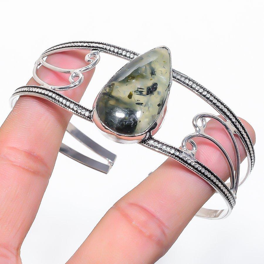 Натуральный Пренит Драгоценный Камень 925 Стерлинговое Серебро Манжета Браслет Регулируемый E3h53
Натуральный Пренит Драгоценный Камень 925 Стерлинговое Серебро Манжета Браслет Регулируемый E3h53
