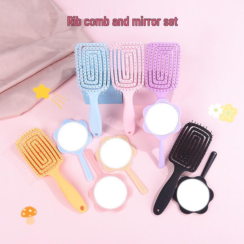 Mosquito Coil & Scalp Massage Comb Set with Makeup Mirror, Hollow Rib Comb, Smoothing Comb, and Portable Mirror Comb. 19.5*6.5*2.5 cm
Mosquito Coil & Scalp Massage Comb Set with Makeup Mirror, Hollow Rib Comb, Smoothing Comb, and Portable Mirror Comb. 19.5*6.5*2.5 cm