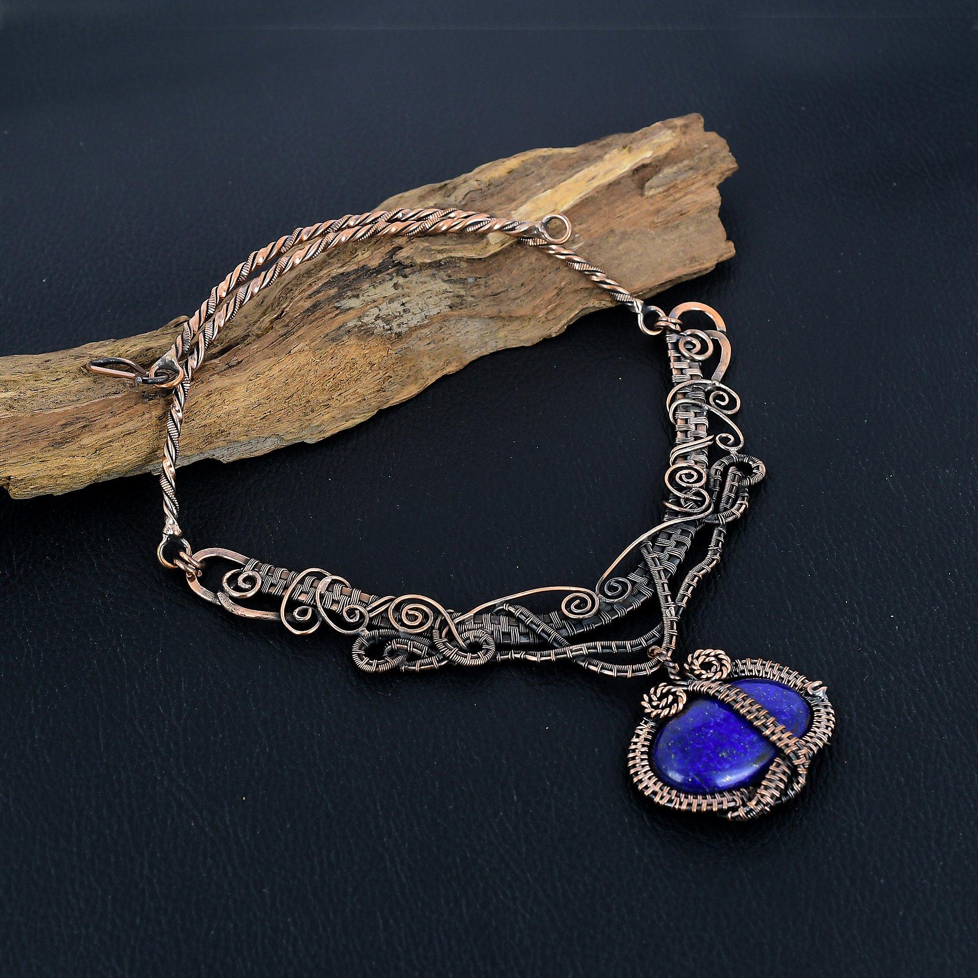 Ожерелье из лазурита, украшения ручной работы, ожерелье, обернутое медной проволокой 999 пробы, дизайнерские украшения с драгоценными камнями, ожерелье с регулируемой цепочкой, подарок для мамы
Ожерелье из лазурита, украшения ручной работы, ожерелье, обернутое медной проволокой 999 пробы, дизайнерские украшения с драгоценными камнями, ожерелье с регулируемой цепочкой, подарок для мамы