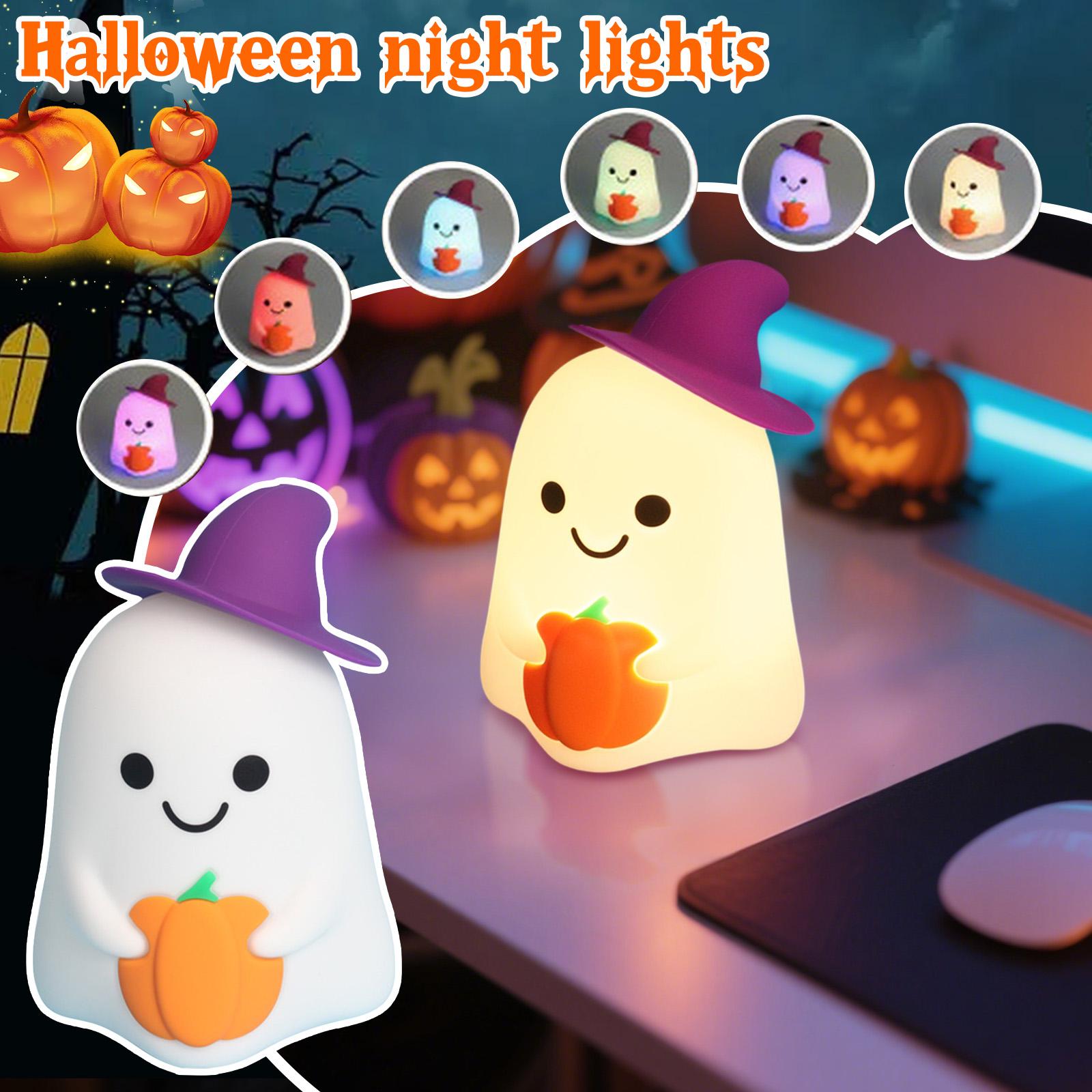 Cute Night Light, Halloween 7-Color Changing Silicone Hand-Controlled Lamp, USB-C Rechargeable Dimmable Bedside Lamp For Kids Bedroom One Size
Cute Night Light, Halloween 7-Color Changing Silicone Hand-Controlled Lamp, USB-C Rechargeable Dimmable Bedside Lamp For Kids Bedroom One Size
