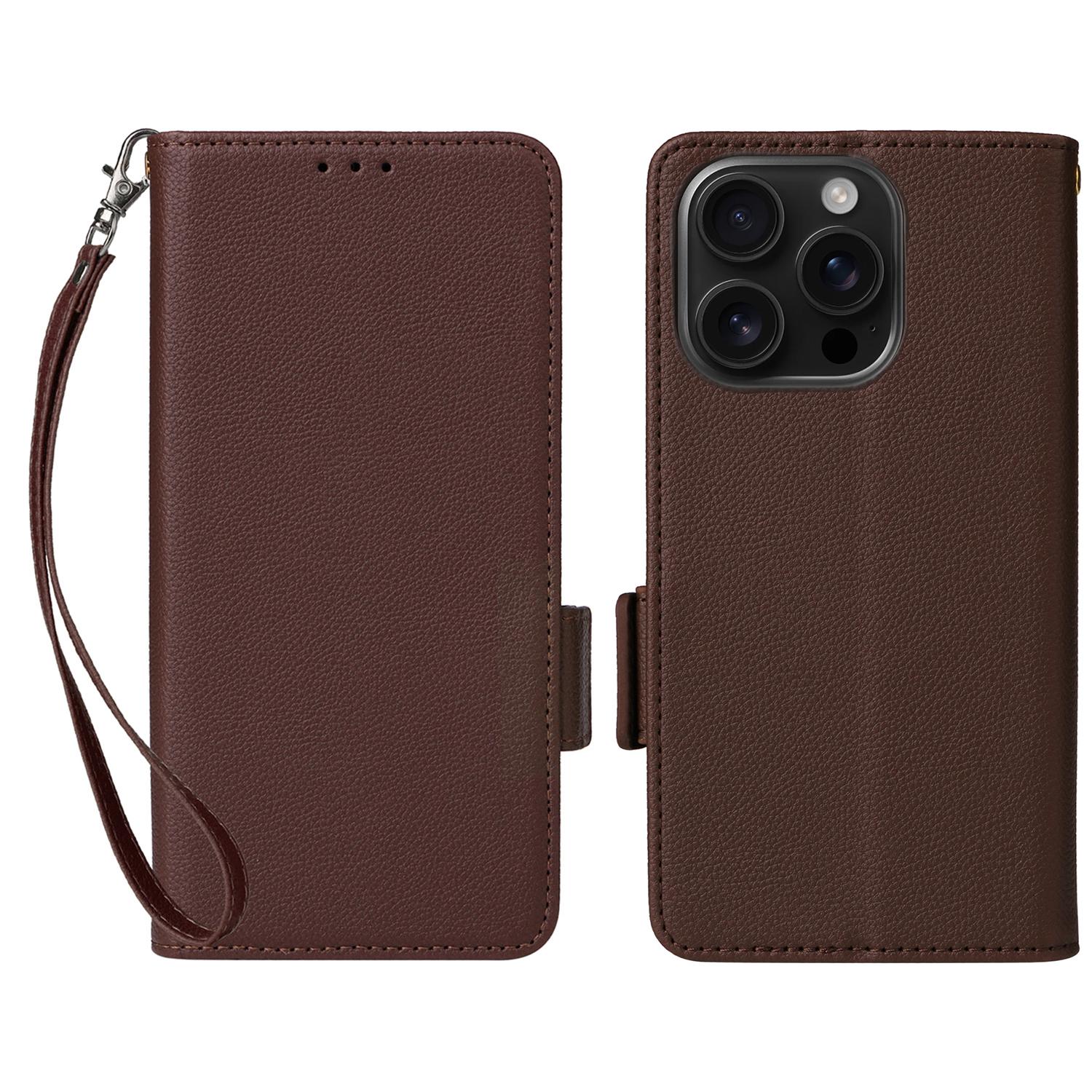 For iPhone 16 Pro Max Case with Wrist Strap Litchi Texture PU Leather Wallet Phone Cover A
For iPhone 16 Pro Max Case with Wrist Strap Litchi Texture PU Leather Wallet Phone Cover A