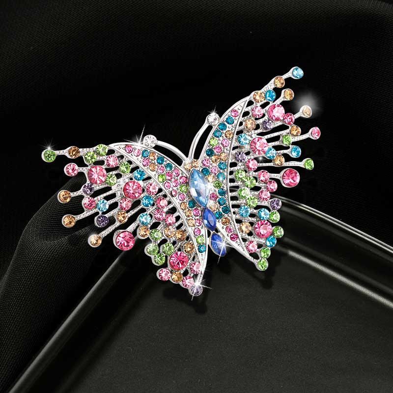 Women Girls Luxury Colorful Crystal Butterfly Brooch Pin Exquisite High-end Lady Butterflies Shining Boutique Decoration Badges
Women Girls Luxury Colorful Crystal Butterfly Brooch Pin Exquisite High-end Lady Butterflies Shining Boutique Decoration Badges