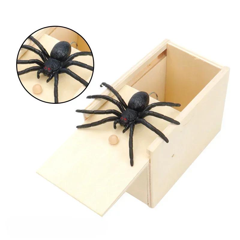 1PC Trick Spider Funny Scare Box Wooden Hidden Box Quality Prank Wooden Scare Box Fun Game Prank Trick Friend Office Toys
1PC Trick Spider Funny Scare Box Wooden Hidden Box Quality Prank Wooden Scare Box Fun Game Prank Trick Friend Office Toys