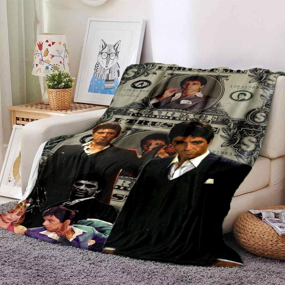 1pc Scarface-Inspired Flannel Blanket - Soft Cozy All-Season Throw for Bedroom, Sofa, Camping, Travel - Perfect Gift for Movie FansB11 80cmx120cm(31inx47in)
1pc Scarface-Inspired Flannel Blanket - Soft Cozy All-Season Throw for Bedroom, Sofa, Camping, Travel - Perfect Gift for Movie FansB11 80cmx120cm(31inx47in)