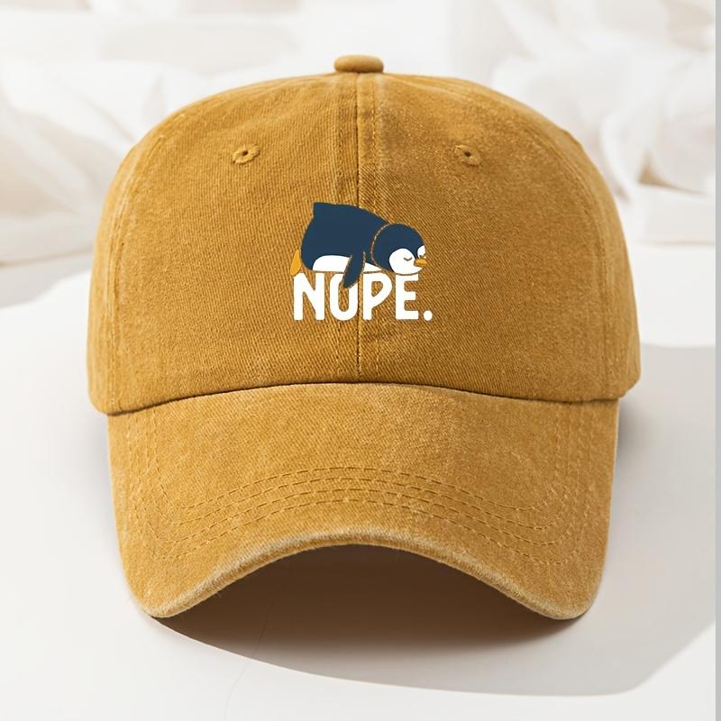 NOPE Penguin Print Baseball Cap Retro Washed Cap Retro Washed Casual Hat Adjustable Premium Dad Truck Fishing Hat
NOPE Penguin Print Baseball Cap Retro Washed Cap Retro Washed Casual Hat Adjustable Premium Dad Truck Fishing Hat