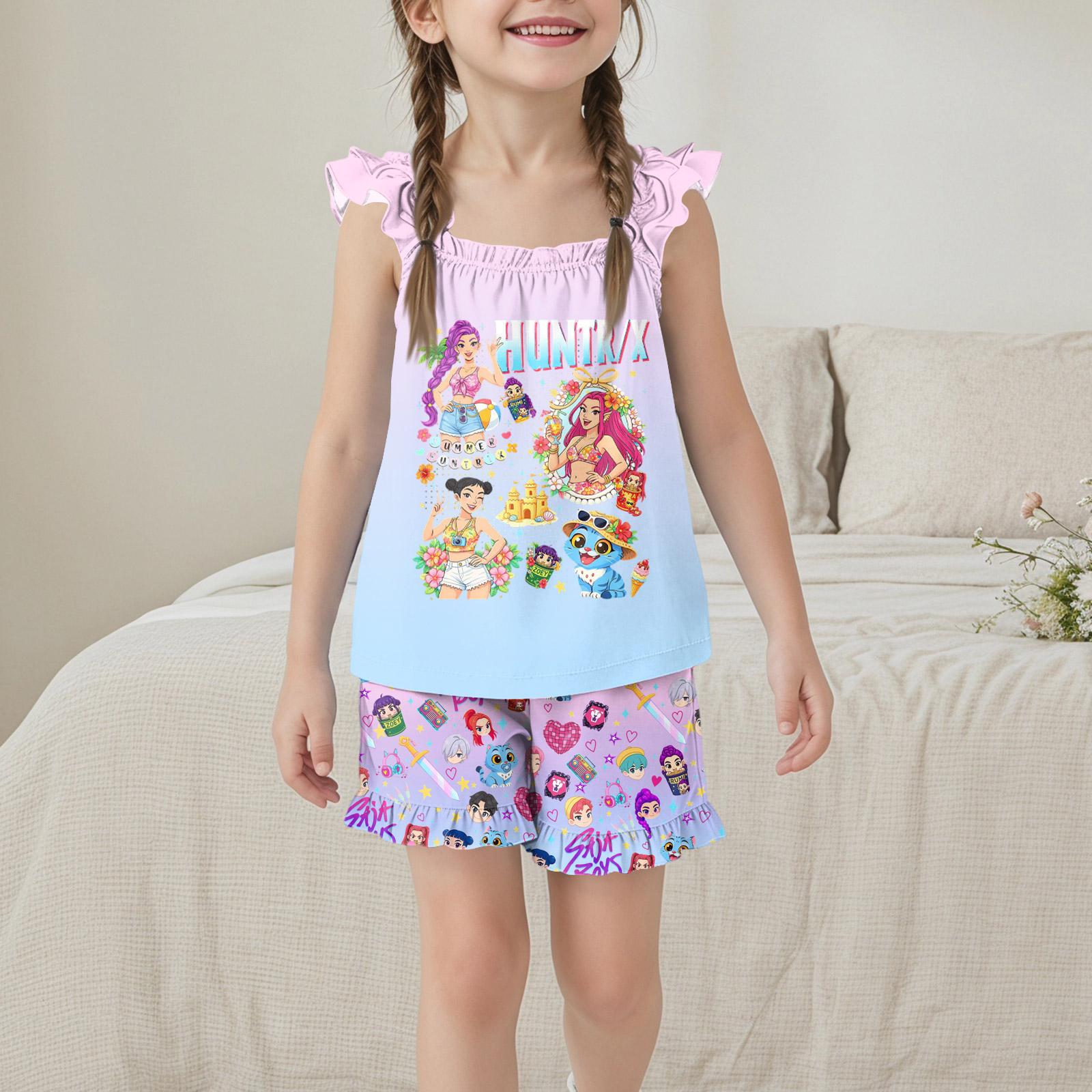 Girls Sleeveless Top and Shorts Set Loose Fit Casual Homewear Kids Summer Outfit Printed Design Lightweight Comfortable Fabric 140 розовый
Girls Sleeveless Top and Shorts Set Loose Fit Casual Homewear Kids Summer Outfit Printed Design Lightweight Comfortable Fabric 140 розовый