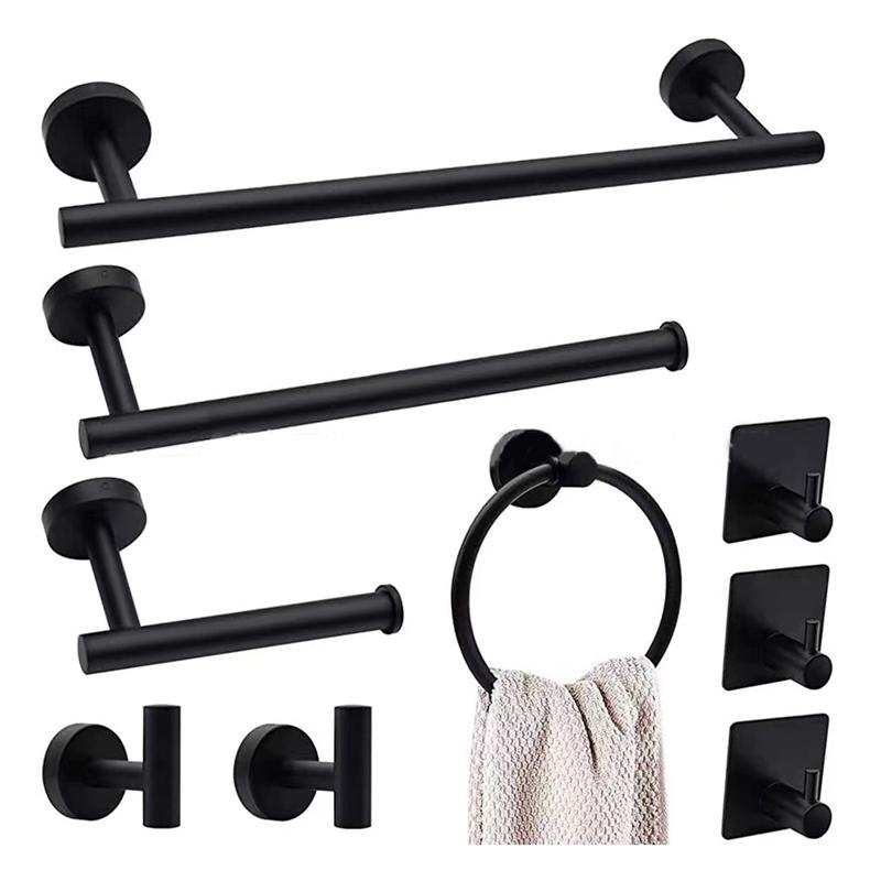 2025+ Towel Bar Set No Punch Coat Hook Set 9 Piece Black Bathroom Hardware Set Towel Bar Set Bathroom Wall Towel Rack China Mainland
2025+ Towel Bar Set No Punch Coat Hook Set 9 Piece Black Bathroom Hardware Set Towel Bar Set Bathroom Wall Towel Rack China Mainland